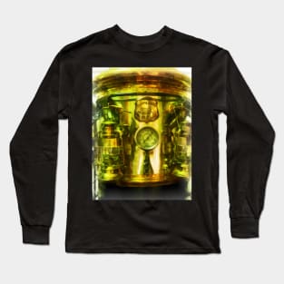 Fire Truck - Gauge and Two Brass Lanterns on Fire Truck Long Sleeve T-Shirt